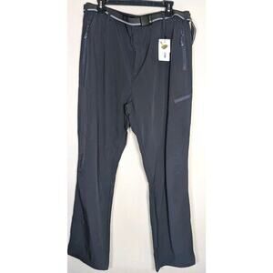 NOUKOW Outdoor Hiking Pants Mens 2XL Gray Quick Dry SPF 50+ 6 Zipper Pockets